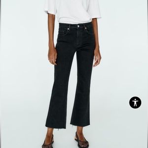 Zara Mid-rise flare jeans